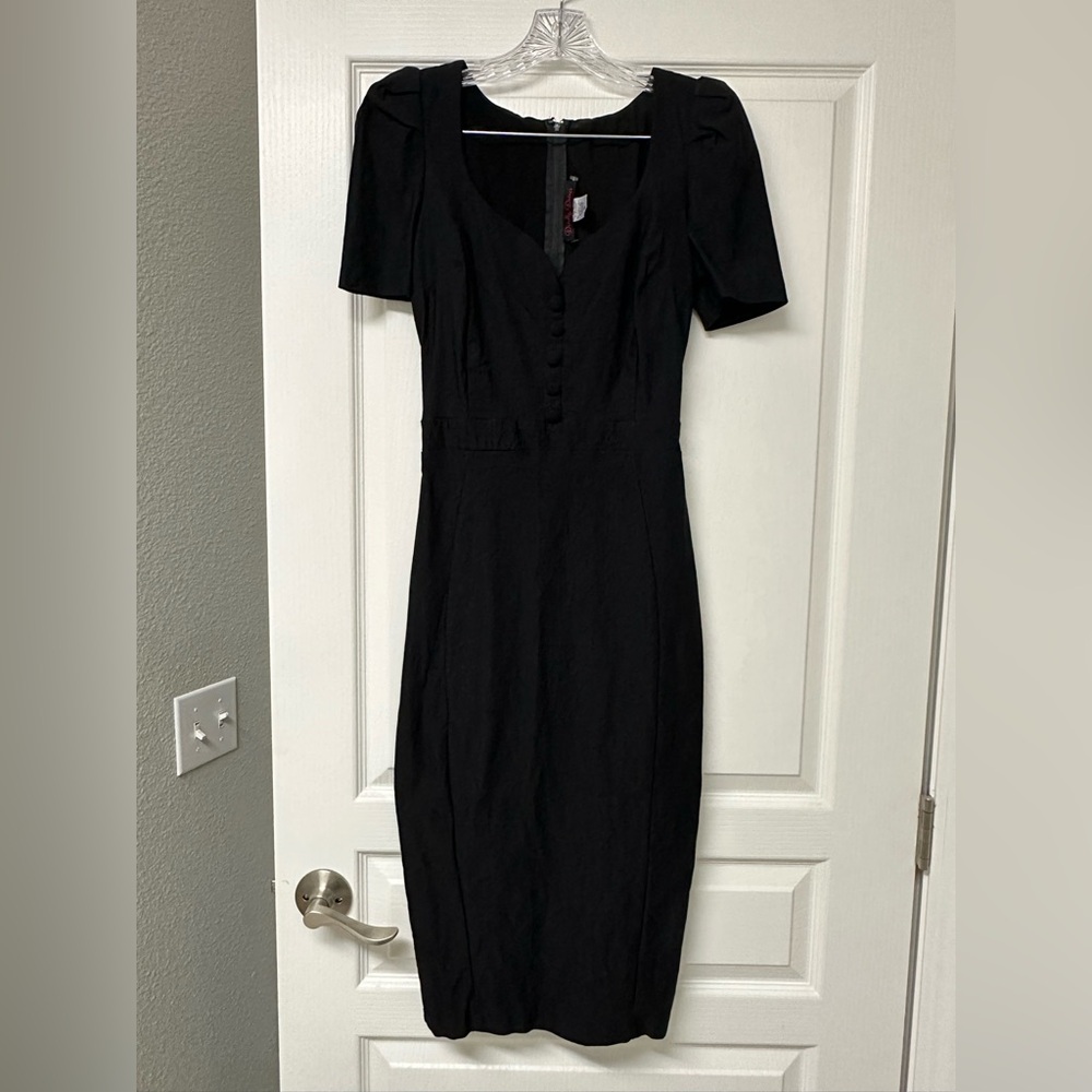 Deadly Dames Black Wiggle Dress